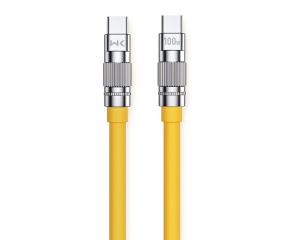 WEKOME WDC-188 Kabl 3.1 USB tip C M/M 1m, za Superbrzo punjenje 100W/480Mbps, žuti