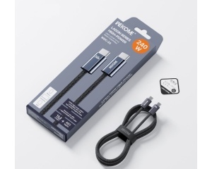 WEKOME WDC-23 Kabl 3.1 USB tip C M/M 1m za Super brzo punjenje 240W/480Mbps, crni - Img 2