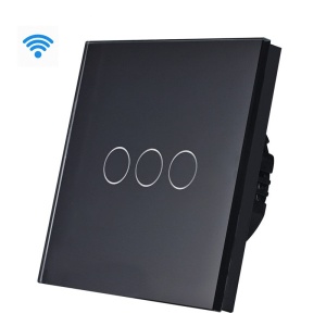 Wi-Fi pametni prekidač 3G TUYA Crni NN (WIFI TOUCH SWITCH)