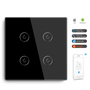 Wi-Fi pametni prekidač 4G TUYA Crni (WIFI TOUCH SWITCH) - Img 2