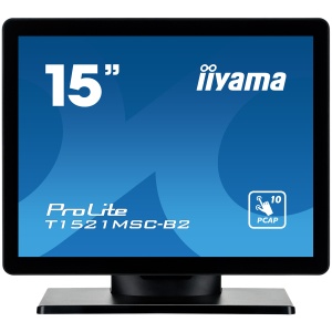 15" PCAP Bezel Free Front, 10P Touch, 1024x768, Speakers, VGA, HDMI, 325cd/m², USB Interface, External Power Adapter, Multitouch with supported OS T1521MSC-B2 - Img 5