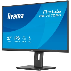 27" IPS-panel, 2560x1440, EyeComfort, 15cm Height Adj. Stand, USB-C Dock (LAN/65W PD/DP-OUT) 1ms, 350cd/m2, Speakers, USB-C, HDMI, DisplayPort, USB HUB (2x3.2+2xC) XB2797QSN-B1 - Img 4