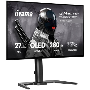 27" META3-OLED Gaming, G-Master Titan Falcon,2560x1440 280Hz, 1500cd 2xHDMI 2.1, DP, USB-C (65W PD) Speakers, USB 2x3.2, KVM GOB2701QSC-B1 - Img 2