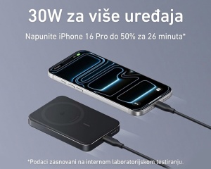ANKER MagGo 10000mAh, 15W, magnetno bežični power bank, crni - Img 3