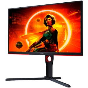 AOC Gaming Monitor 25G3ZM/BK 24.5” 240Hz VA, 1920x1080, 0.5ms, 3000:1, 178/178, Adaptive Sync, HDMI, DP, 3-sided frameless, Full Ergo, G-Menu, Black-Red, 3y 25G3ZM/BK * - Img 2