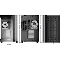 be quiet! LIGHT BASE 600 LX Black, MB compatibility: ATX / M-ATX / Mini-ITX, ARGB illumination, 4 Light Wings LX 120mm PWM fans, Fully windowed front and side panel, 2 ARGB and fan hubs with 12 connectors in total, Space for up to two radiato BGW67