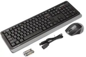 Bezična tastatura + miš A4-FG1035 A4Tech Fstyler YU Sivi - Img 3