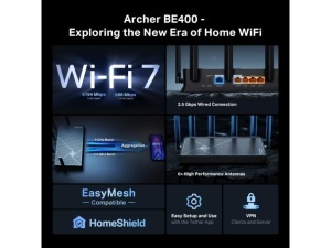 Bežicni ruter TP-LINK Archer BE400 WiFi7/BE6500 /6 antena - Img 4