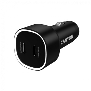 CANYON car charger OnDrive 60 PD 60W 2xUSB-C Black CNE-CCABR3CC - Img 5