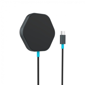CANYON wireless charger HEXAGON 110 Dark Grey Blue CNS-WCS110 - Img 2