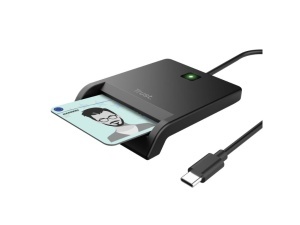 Citac kartica TRUST PRIMO USB-C DNI smart card reader/crna - Img 9