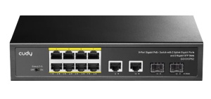 Cudy GS1010PS2 8-Port Gigabit PoE+ Switch with 2 Gigabit Uplink ports and 2 Gigabit SFP slot 120W - Img 9