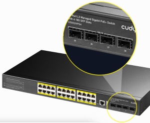 Cudy GS5024S4 24-Port Layer 3 Managed Gigabit Switch with 4 10G SFP Slots - Img 3