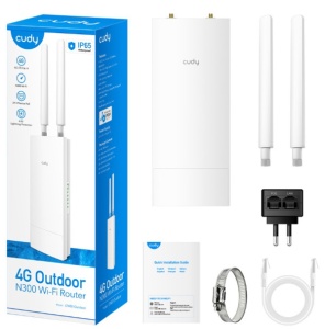 Cudy LT400 Outdoor 4G LTE Cat 4 N300 Wi-Fi Router, Nano SIM Slot, 10/100Mbps WAN/LAN - Img 3