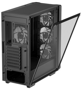 DeepCool CC560 ARGB V2 Kuciste E-ATX, 4xARGB-120mm, Kaljena staklena strana,USB-3.0 - Img 3