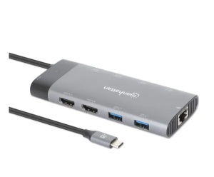 Docking station Manhattan 130714 10in1 USB-C - 2xHDMI/5xUSB/LAN/PD 100W - Img 5