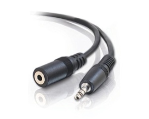 E-GREEN Kabl audio 3.5mm - 3.5mm M/F (produžni) 3m crni *