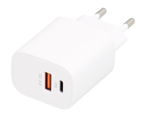 E-GREEN Superbrzi strujni punjač sa USB3.0 i USB 3.1 tipC ulazom 5V/3A 20W - Img 1