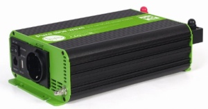 EG-PWC-PS500-01 Gembird 12V Cist sinusni auto inverter DC/AC 500W + USB port, 1,95KG