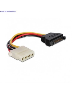 Gembird Power Cable SATA to 5.25in (Molex), M/F, 0.15 m CC-SATA-PS-M