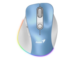 GENIUS Ergo 9000S Pro Light Blue USB Bežični plavi miš - Img 2