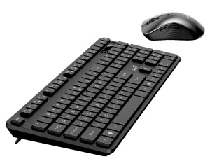 GENIUS KM-8216S Wireless USB US wireless crna tastatura i miš * - Img 1