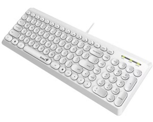 GENIUS Slimstar Q200 USB YU bela tastatura - Img 2