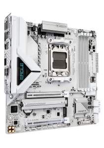 Gigabyte AM5, X3D Turbo Mode, 4x DDR5 OC up to 8200MT/s, Ultra-Fast Storage : 2x M.2 slots, including PCIe 5.0 x4 B850M EAGLE WF6E ICE *