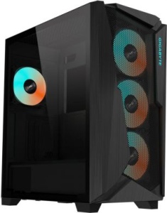 Gigabyte C301 V2 GLASS BLACK, Mid Tower, up to E-ATX, CPU Height : 170mm, GPU Length : 400mm, PSU Length : 180mm, Up to 360mm Liquid Cooling Compatible C301G V2