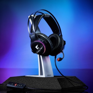 Gigabyte Gaming Headset, Virtual 7.1 Channel Support, 50mm Drivers, RGB Lighting AORUS H1 - Img 5