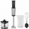 Hand Blender, 1200W in CB, Black, Tiger Teeth Cutter, Whisk, Food Processor, Cup AHB0004B