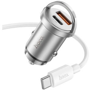 hoco. Auto punjač, brzi, sa type C kabelom, PD45W+QC3.0 - NZ10 Handy, type C - Img 3