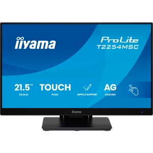 Iiyama ProLite T2254MSC-B2AG - LED monitor 22 inch 21.5 inch viewable touchscreen 1920 x 1080 Full HD 1080p 100 Hz IPS 300 cd m2 1300 1 4 ms HDMI DisplayPort speakers matte black T2254MSC-B2AG T2254MSC-B2AG * - Img 5