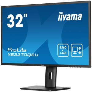 IIYAMA Prolite XB3270QSU-B1 Business Monitor - 80 cm (31.5''), WQHD (2560x1440), IPS LED, 100Hz, 3ms, 250 cd/m², matte / black XB3270QSU-B1 - Img 3