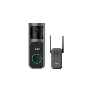 Imou 3MP Wi-Fi Doorbell 2S Kit, 2K QHD, 5000mAh rechargable battery, 125 wide-angle view, night vision 5m, Mic and Speaker, 8x Digital Zoom, PIR Motion / AI Human Detection, USB-C, Chime works as Wi-Fi extender, Weatherproof DB-2SP-3T0W/DS3