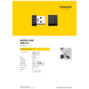 (Intenso) USB Flash drive 32GB Hi-Speed USB 2.0, Micro Line - ML32 - Img 3