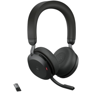 JABRA EVOLVE2 75, Link390a MS Stereo Black, EVOLVE2 75 headset Black MS, Link 380 BT adapter USB-A MS,1.2m USB-C to USB-A cable, carry pouch, warranty and warning (safety leaflets) 27599-999-999 - Img 8