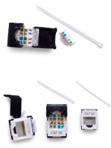 Keystone modul za patch panel RJ45 UTP Cat5E pozlaceni - Img 2