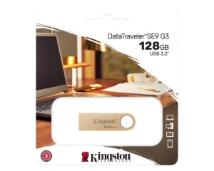 KINGSTON 128GB DataTraveler SE9 G3 USB 3.0 flash DTSE9G3/128GB champagne * - Img 3