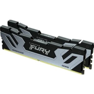 Kingston DDR5 24GB 8400MT/s [FURY RENEGADE], Non-ECC CUDIMM (Clocked), CL40 1.45V, 288-pin 1Rx8, Silver/Black, w/Heatsink, XMP KF584CU40RS-24