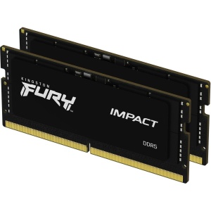 Kingston DDR5 64GB (2x32GB) SO-DIMM 4800MHz [FURY IMPACT], Non-ECC Unbuffered, CL38 1.1V, 262-pin 2Rx8, Memory Kit KF548S38IBK2-64