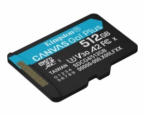 KINGSTON Memorijska kartica U3 V30 microSDXC 512GB Canvas Go Plus 200MB/s A2 SDCG4/512GBSP