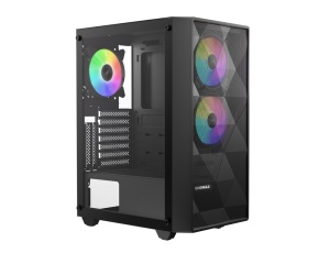 Kuciste Raidmax Meshian X902 S, 3x RGB fan/Crni/Window/X902TBS - Img 1