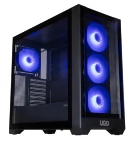 Kuciste * Titan 2314, ATX, providna stranica, ugradjena 4xRGB kulera, Crno - Img 3