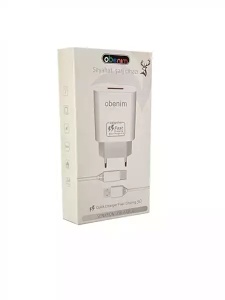 Kućni brzi punjač Obenim 3.0A 2u1 Type C sa USB-C kablom - Img 2