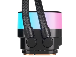 Kuler za CPU CORSAIR iCUE LINK TITAN 240 RX/RGB/AIO/240mm/dual fan/vodeno hladenje/crna - Img 3