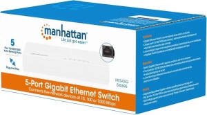 LAN switch Manhattan 560696 10/100/1000 5port - Img 2