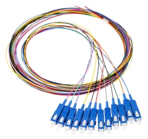 LanPlus 12-colour code Pigtails SC/UPC G.657.A1, (12pcs) 1.5m