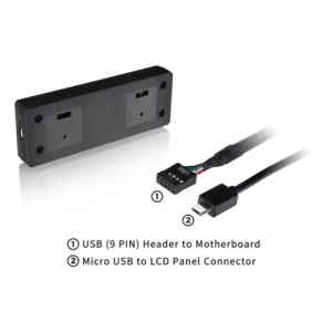 LCD Display KIT 3.9inch ThermalTake Tower 300 i Cares 3 - Img 2