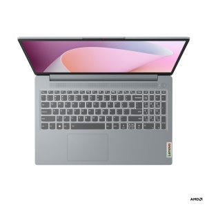 Lenovo IdeaPad Slim 3 15AMN8 (Arctic Grey) 4-Core Ryzen 5 40 4.3GHz/6MB 16GB DDR5 512GB-SSD 15.6" FHD (1920x1080) AG 720p Radeon-610M Graphics WiFi6 HDMI SD BT5.2 TPM2.0 USB-C/DP NumPad 47Wh 1.62kg DOS NO PWR ADP 3YW 82XQ01DGYA